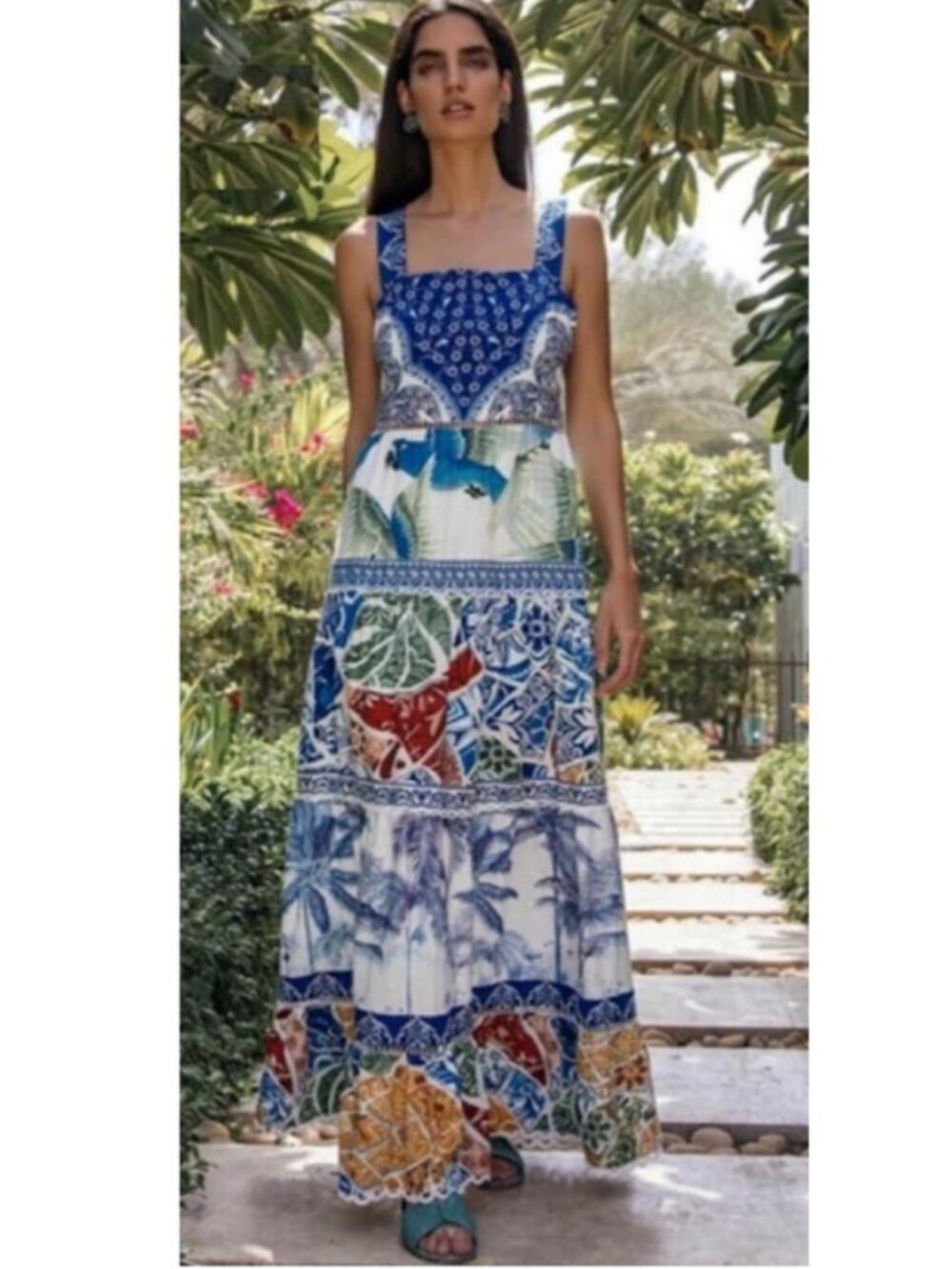FARM Rio Valeria Tiered Maxi Dress - Picture 2 of 10